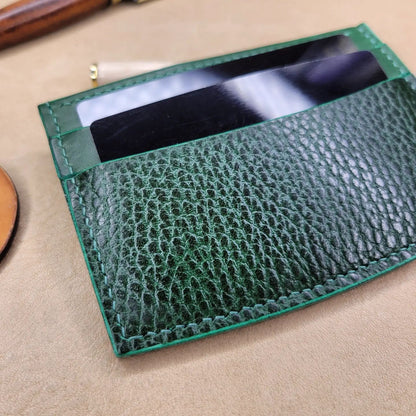 Three-Pocket Minimalist Wallet | Green & Black